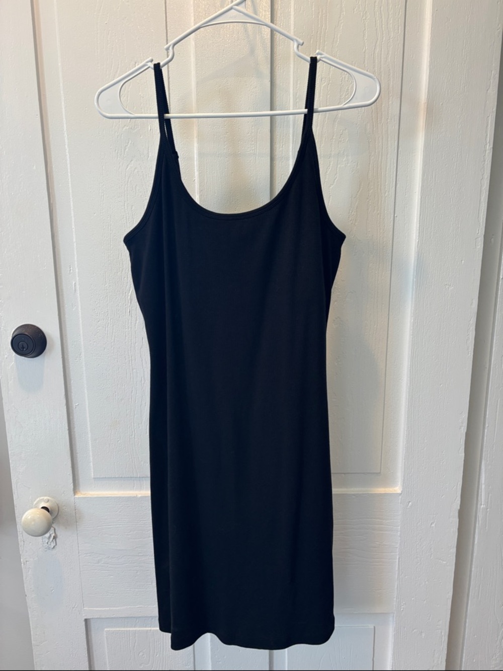 Old Navy Black Mini Slip Dress with Thin Straps